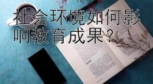 社会环境如何影响教育成果？