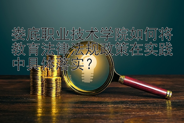 娄底职业技术学院如何将教育法律法规政策在实践中具体落实？