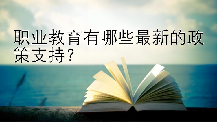 职业教育有哪些最新的政策支持？