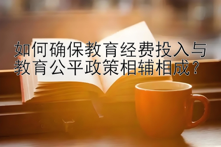 如何确保教育经费投入与教育公平政策相辅相成？