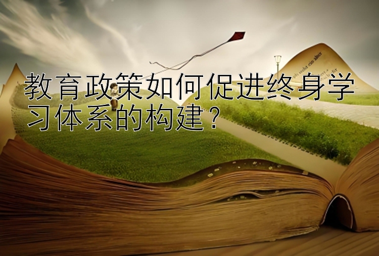 教育政策如何促进终身学习体系的构建？