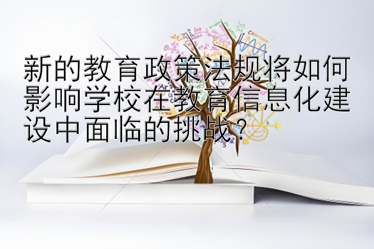 新的教育政策法规将如何影响学校在教育信息化建设中面临的挑战？