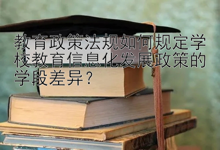 教育政策法规如何规定学校教育信息化发展政策的学段差异？