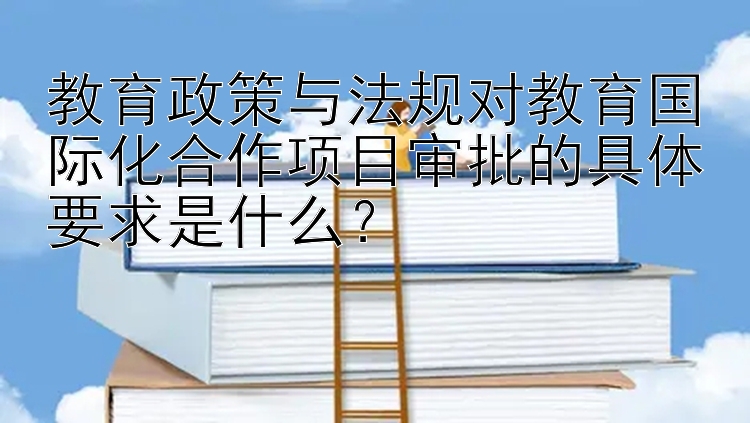 教育政策与法规对教育国际化合作项目审批的具体要求是什么？